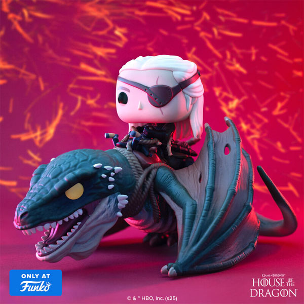 Funko POP #136 Rides House of the Dragon Aemond Targaryen with Vhagar Figure